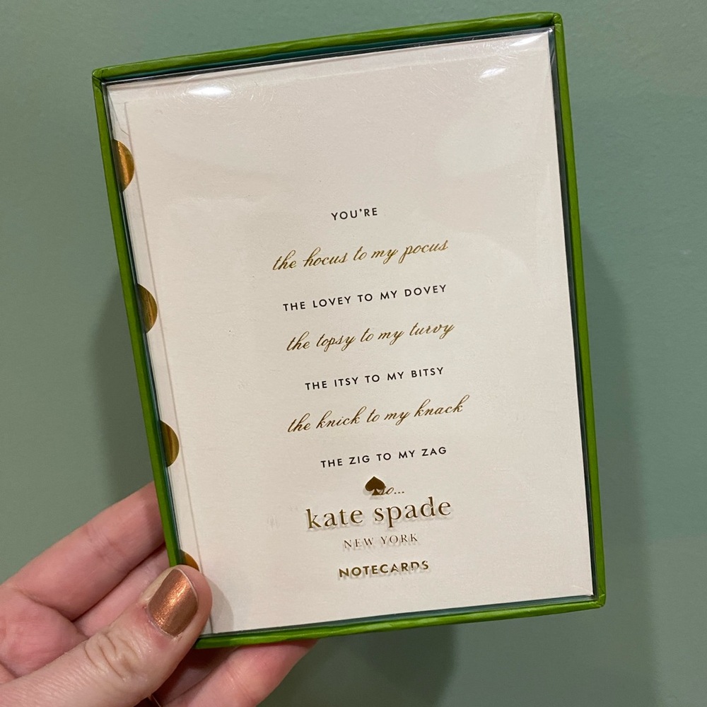 Kate Spade Bridesmaids Notecards - Gold